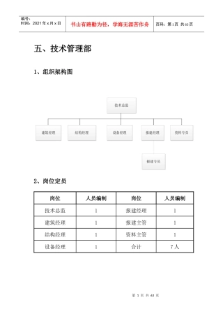 地产总部技术管理部体系