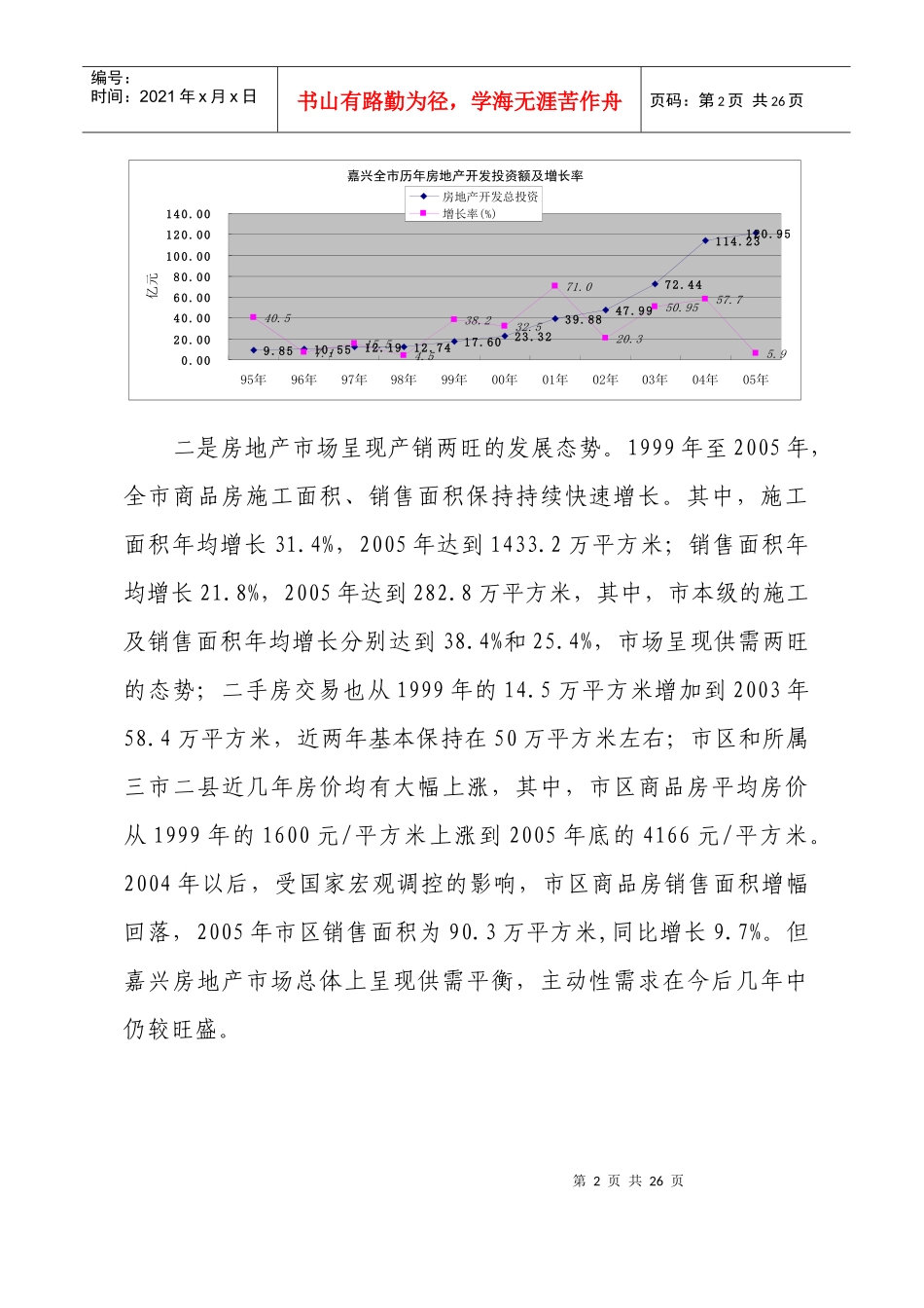 嘉兴市房地产业发展规划_第2页