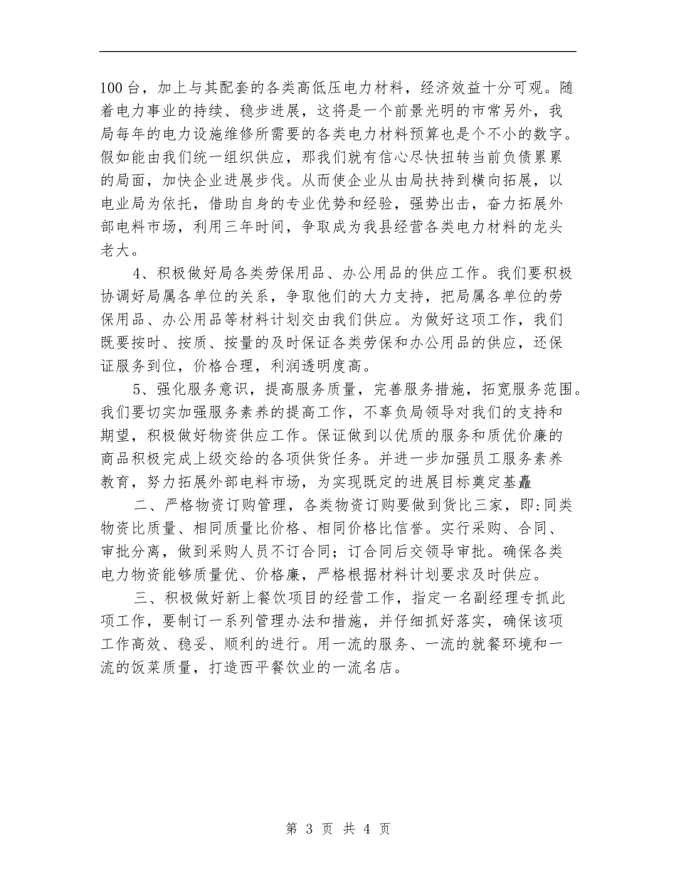 2024年电力物资企业工作计划选文_第3页