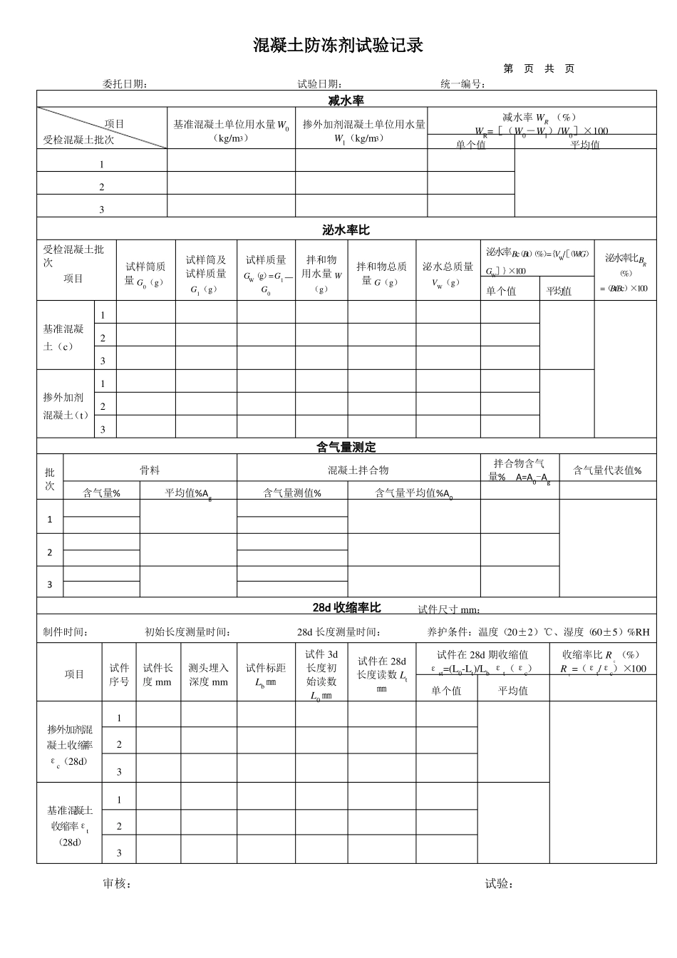 混凝土防冻剂试验记录_第2页