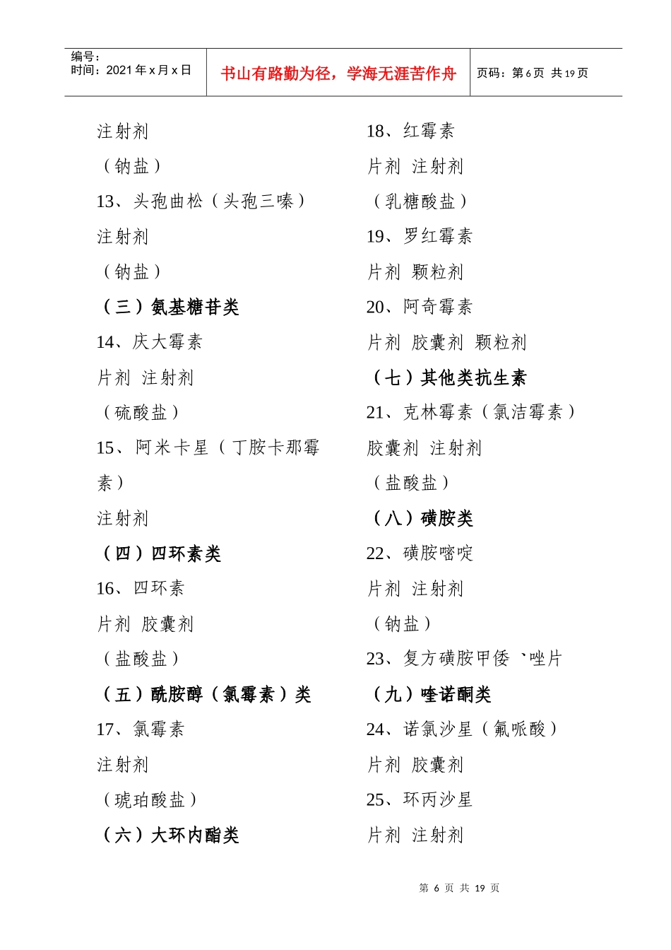 广西新型农村合作医疗基本药物目录（试行）_第2页