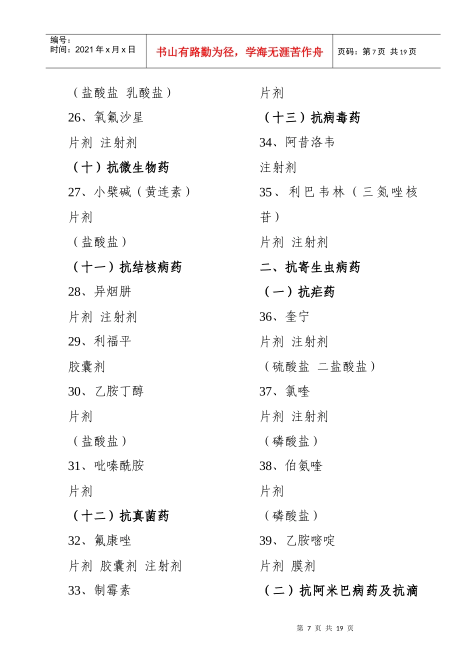 广西新型农村合作医疗基本药物目录（试行）_第3页