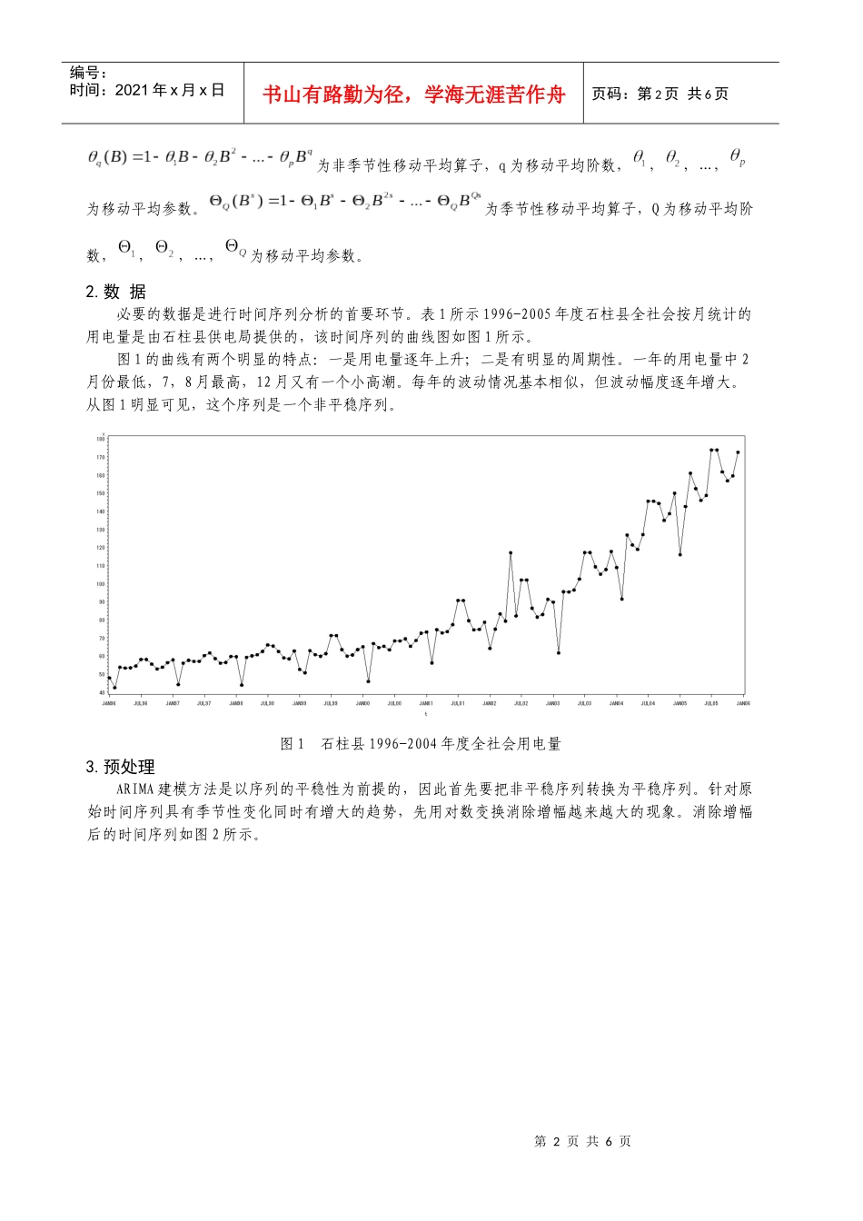 县城电力需求ARIMA模型及预测_第2页