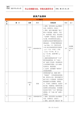 复件家具产品清单doc-江苏政府采购