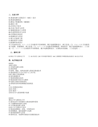 微电子考研专业查询