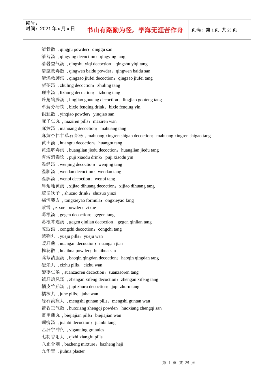 实用中医药英文辞典3_第1页
