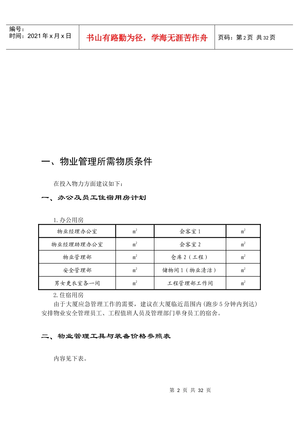 成立物业管理处具备的资料_第2页