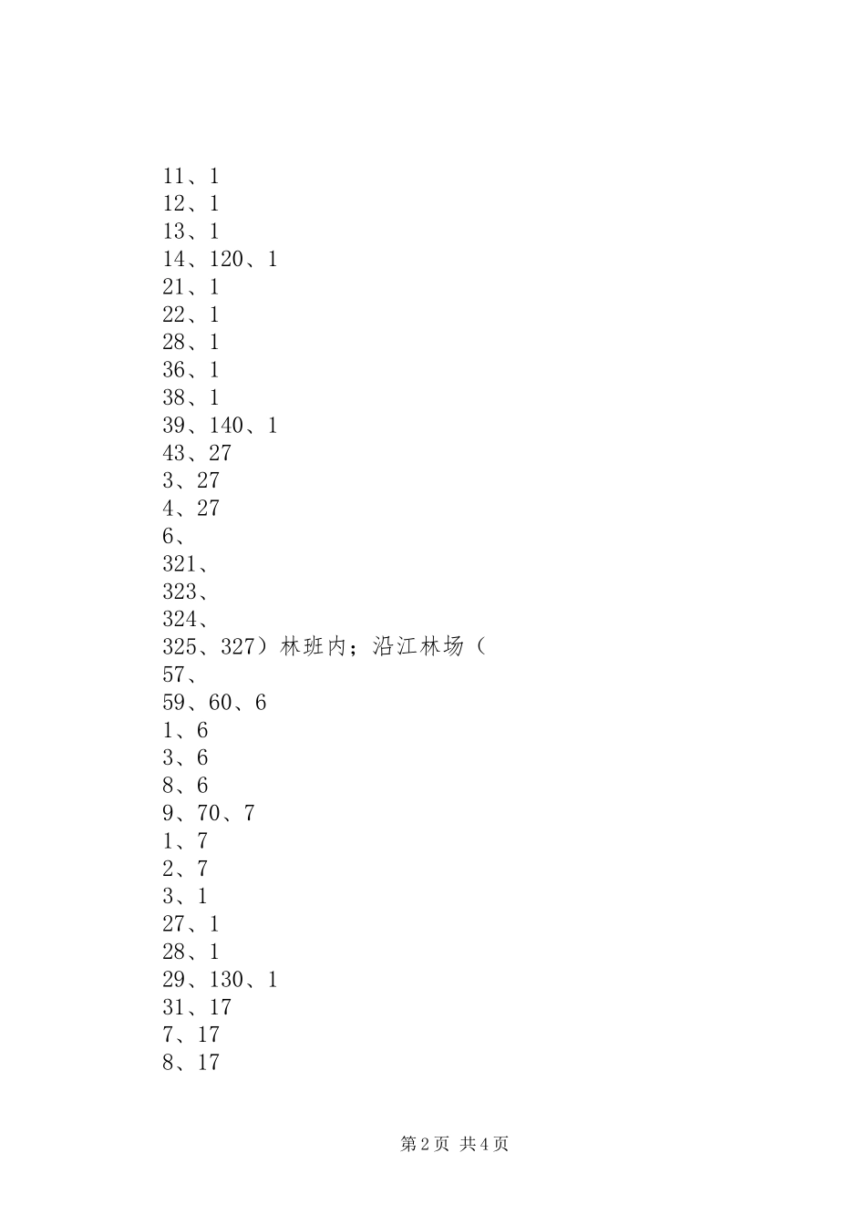 黑洛公路十八站至塔漠界段工程(塔河林业局)使用林地现场查验报告[五篇模版]_第2页
