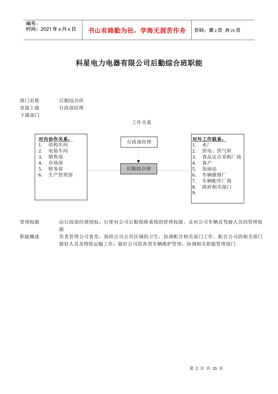 成都某电力电器公司各部门岗位职责_第3页