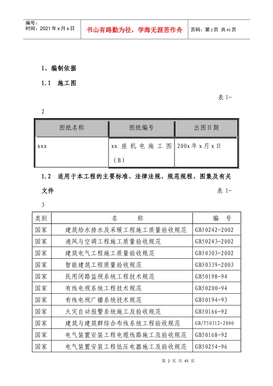 排水及电器施工方案_第2页