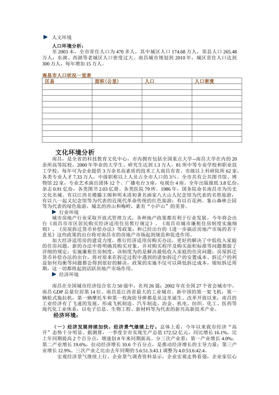 南昌市房地产住宅项目研究分析报告_第2页