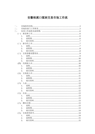 安徽裕溪口煤炭交易市场工作流
