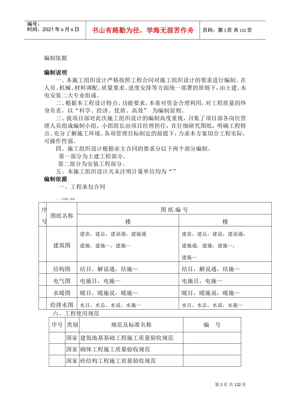 天津山水云天住宅小区9#楼10#楼施工组织设计方案(DOC154页)_第3页