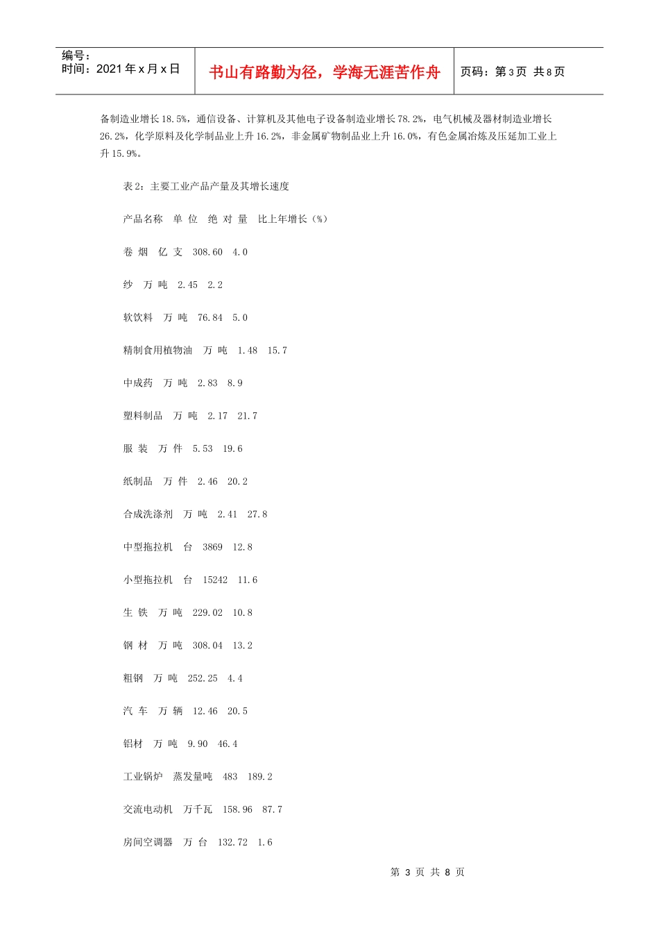 南昌市年度国民经济和社会发展统计公报_第3页