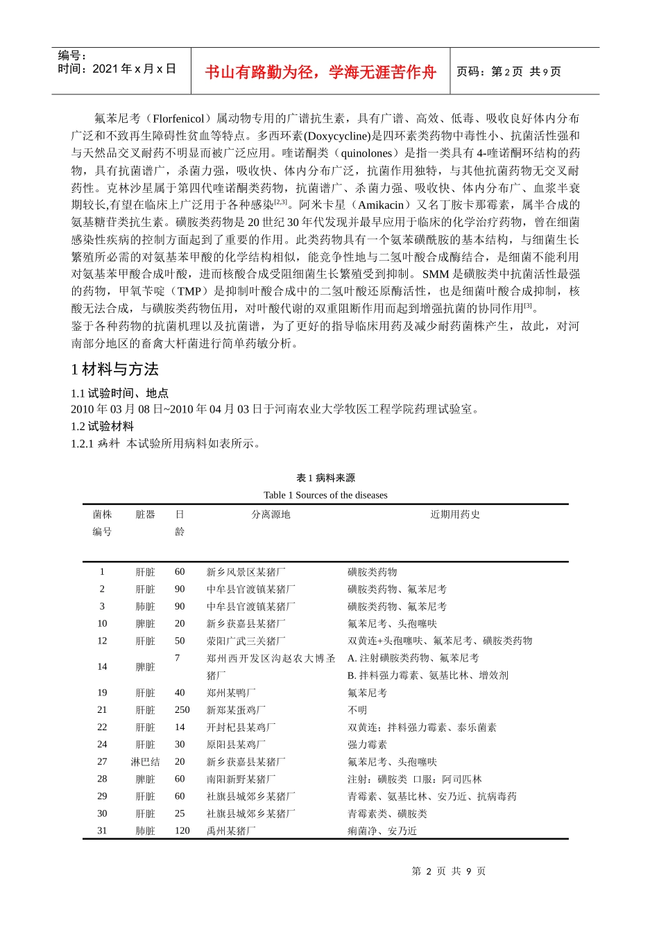 大肠杆菌对七种常见抗菌药的敏感性试验_第2页
