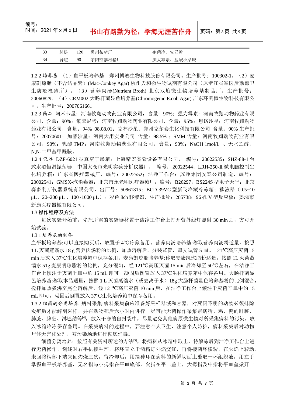 大肠杆菌对七种常见抗菌药的敏感性试验_第3页