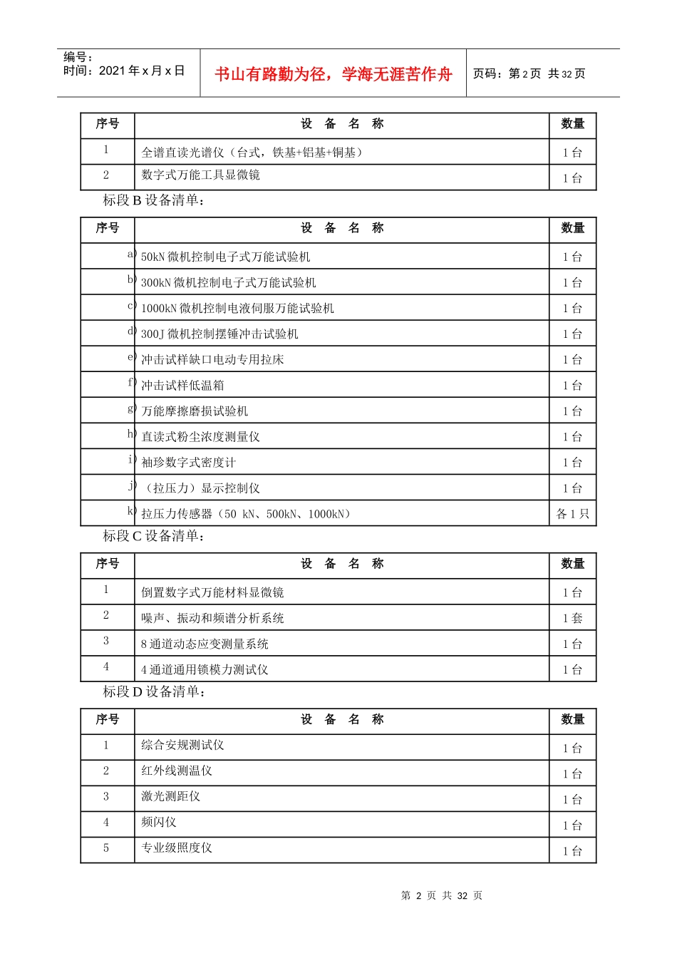 广东省产品质量监督检验中心顺德分中心机械检验设备采..._第2页