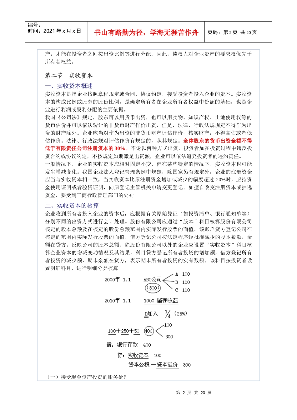 会计基础之所有者权利_第2页