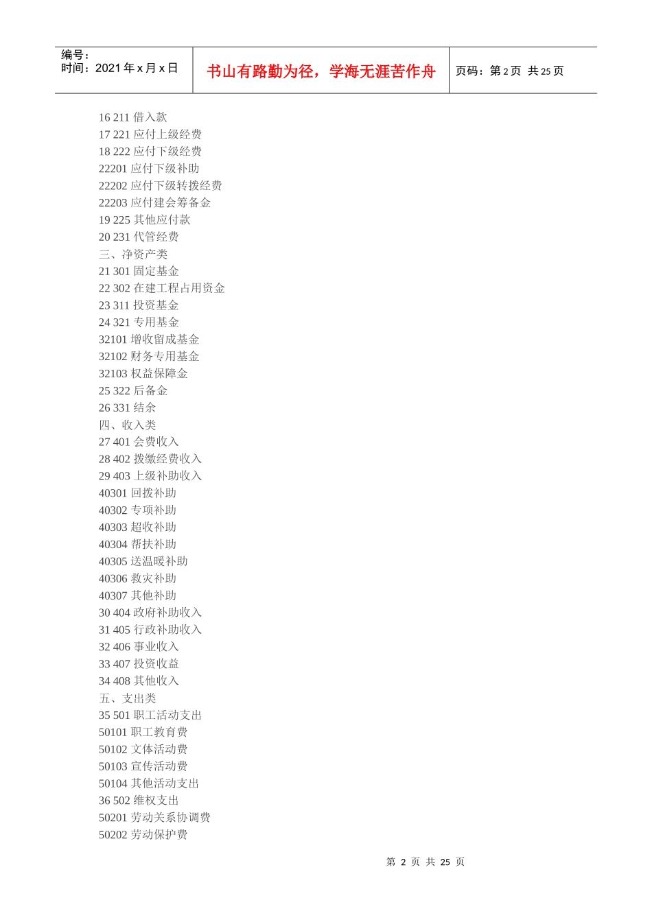 工会会计制度——会计科目和会计报表(全)_第2页