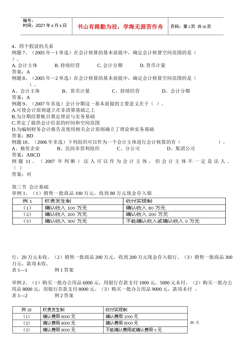 《会计基础》重点习题_第3页