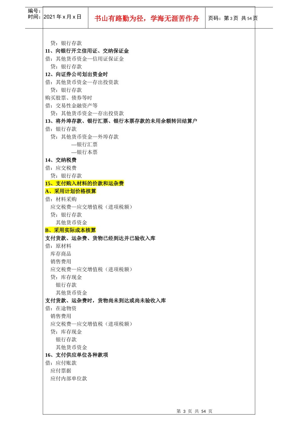 会计分录大全(doc 54页)_第3页