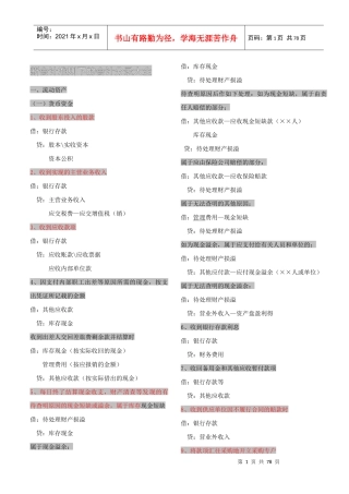 新会计准则下会计分录大全（DOC75页）