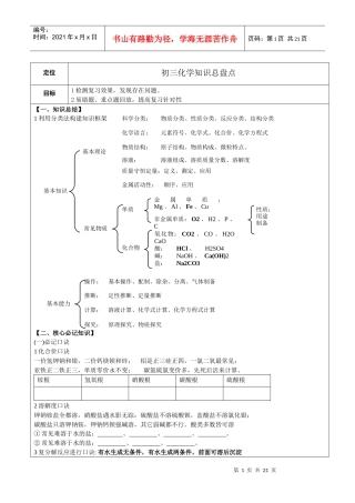 化学知识总盘点
