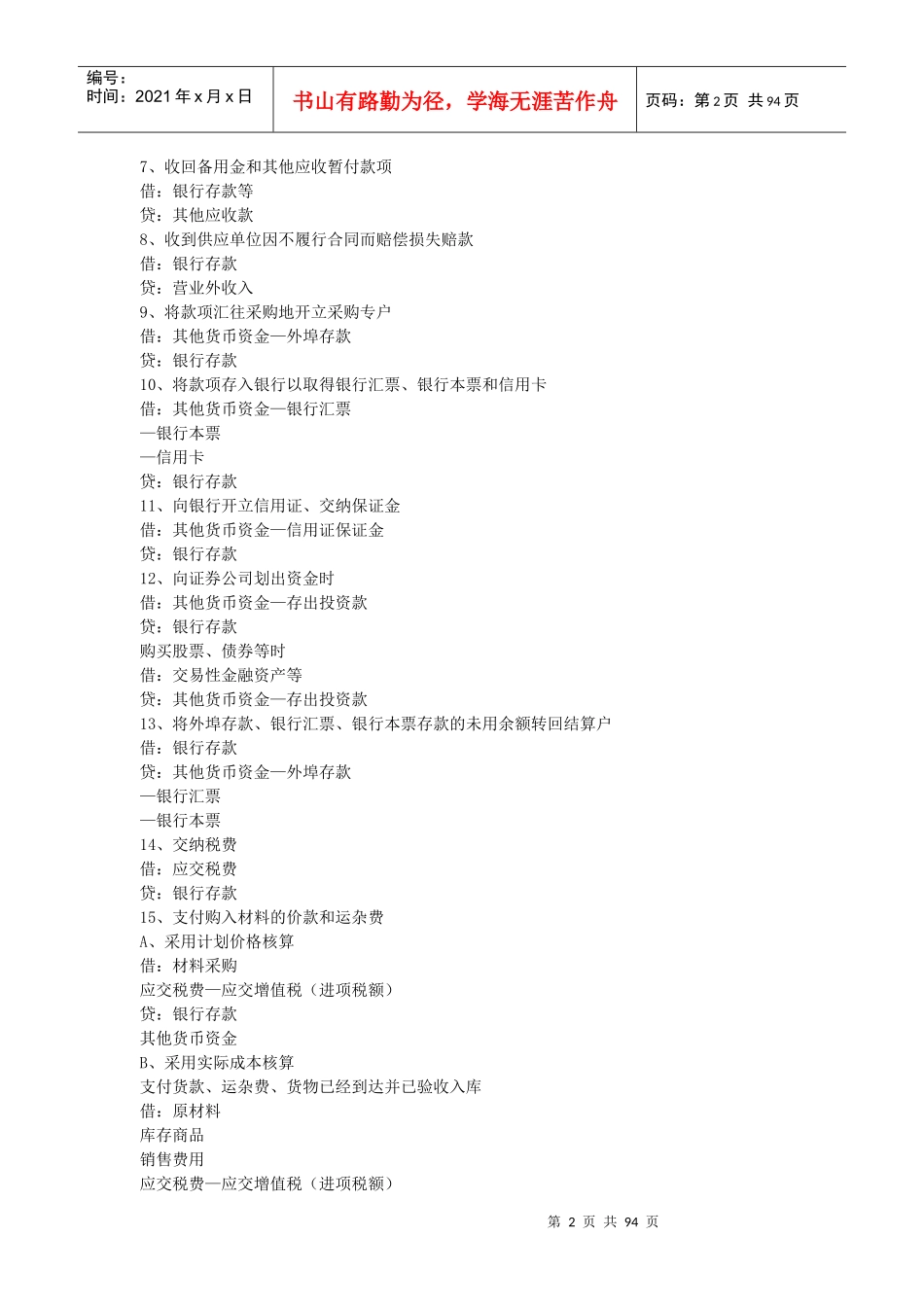 中级会计实务分录汇总_第2页