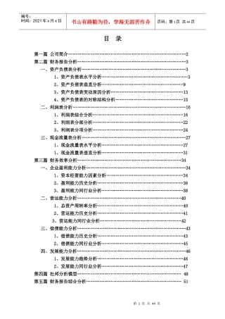 山东太阳纸业财务分析