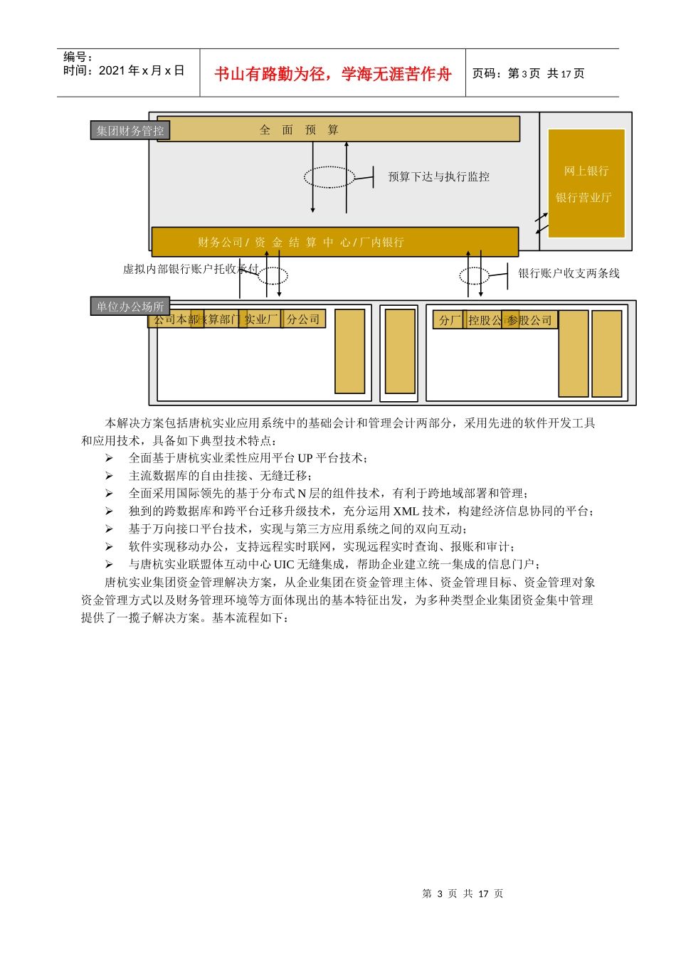 唐杭实业集团资金管理解决方案_第3页