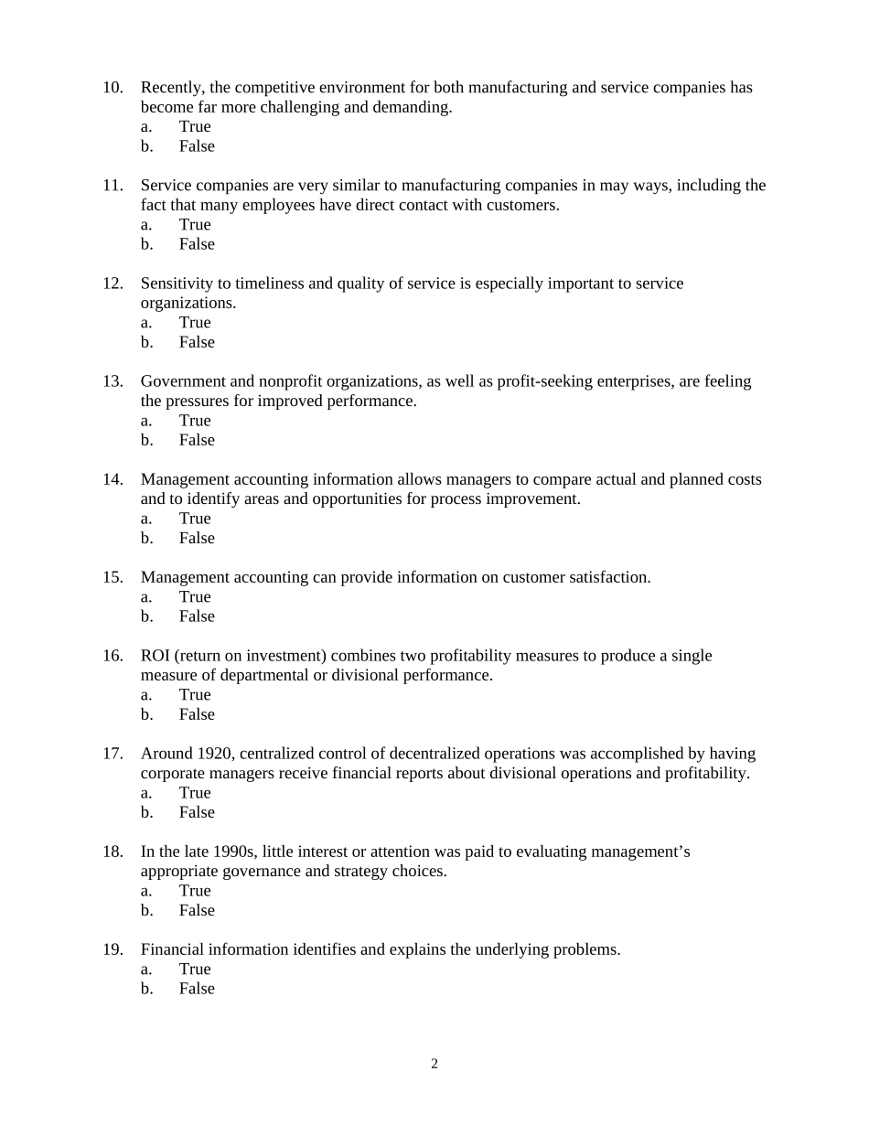 管理会计示范性双语课件习题01_第2页