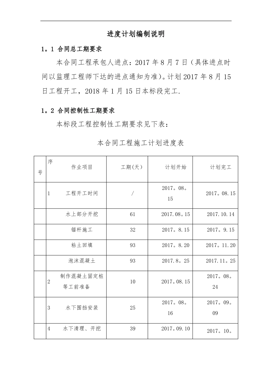 施工进度计划编制说明55230_第1页