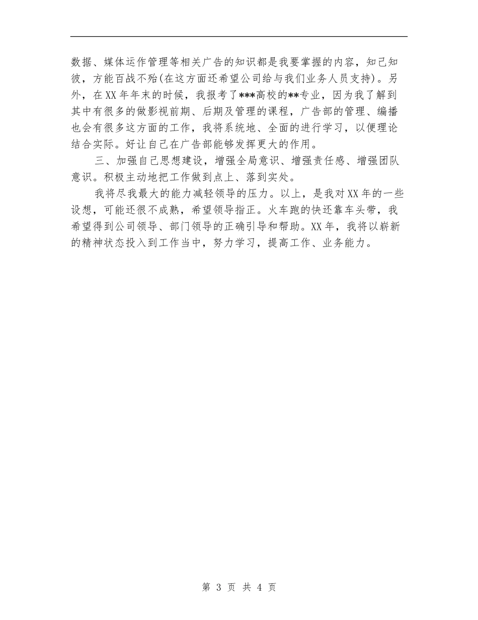 2024年广告业务员年度工作计划样例_第3页