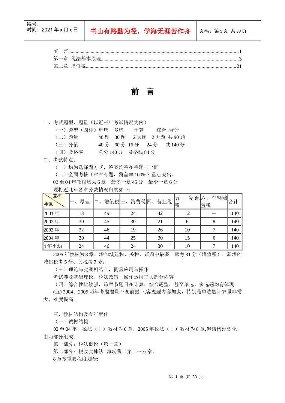 税法模拟测试题及答案解析_第1页