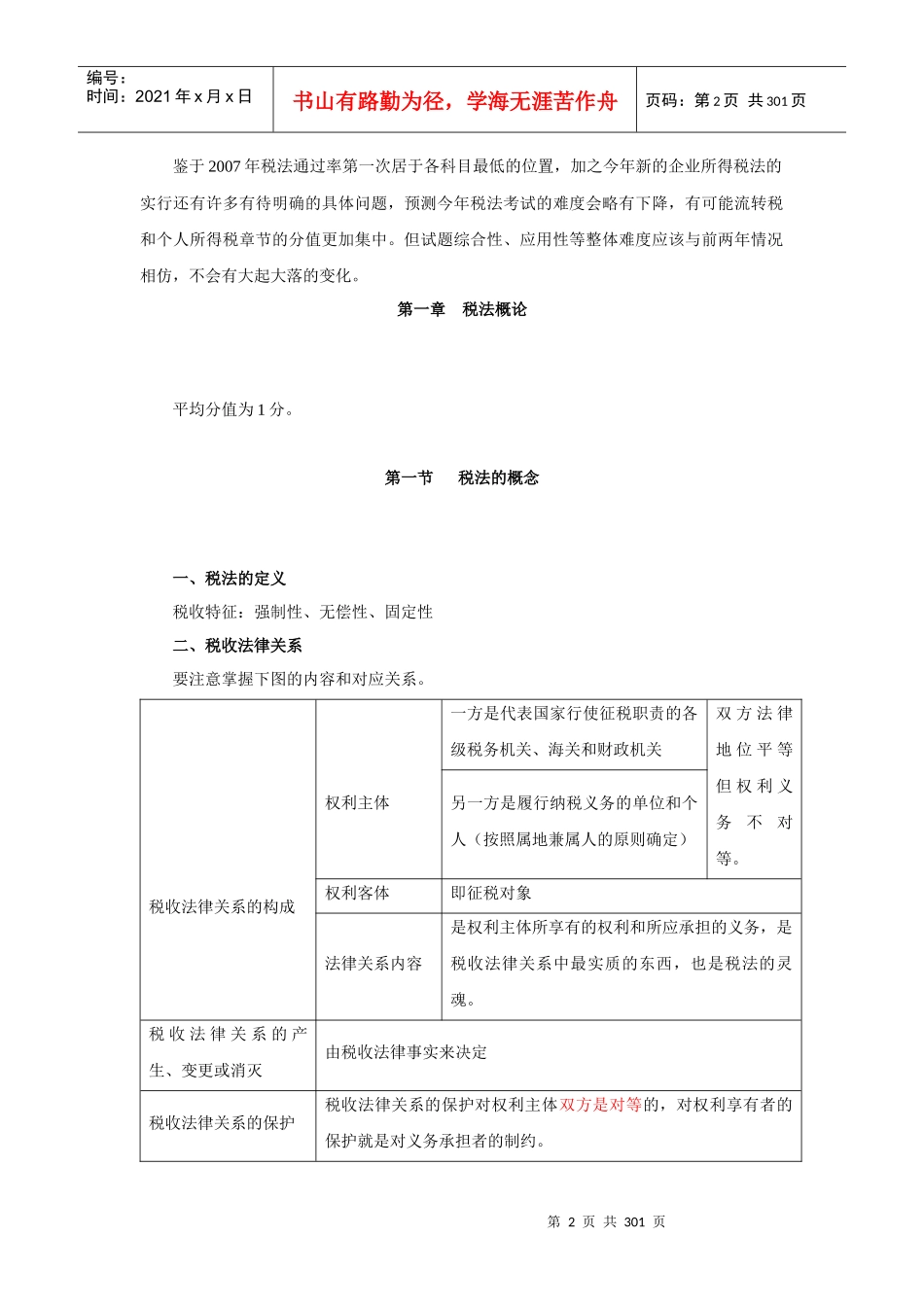 税法课程复习方法简述_第2页