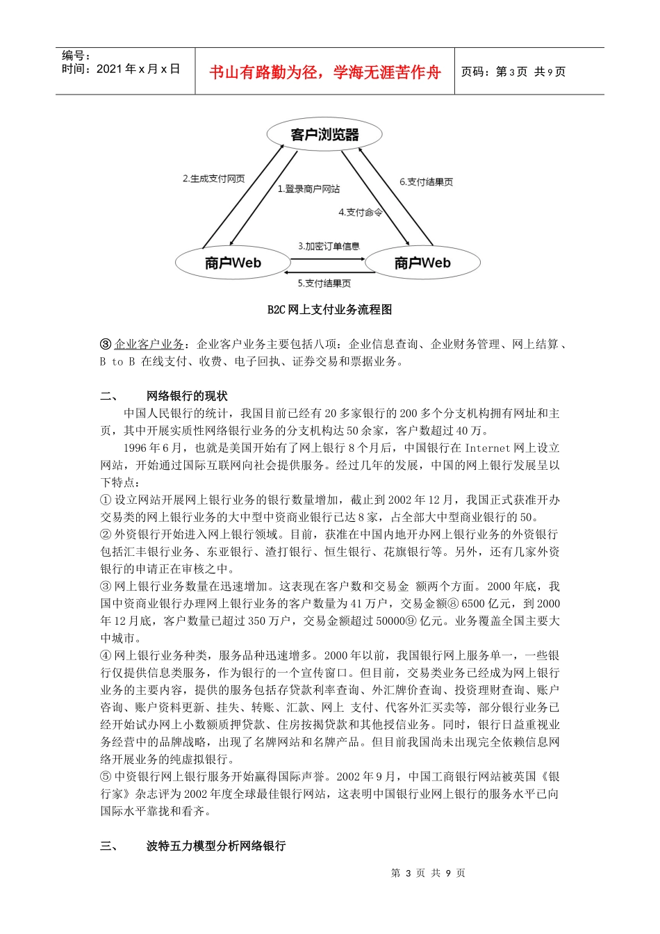 网络银行的波特五力模型_第3页