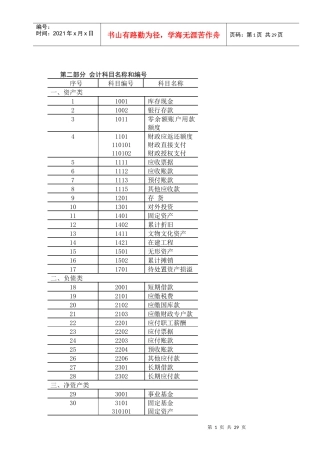 XXXX最新事业单位会计制度