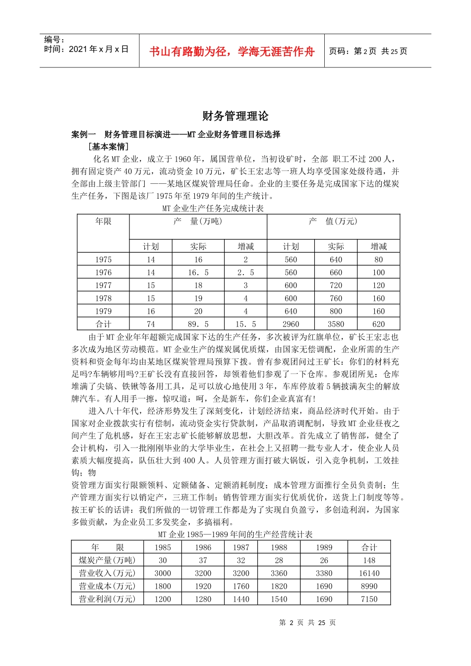 财务管理案例选编_第2页