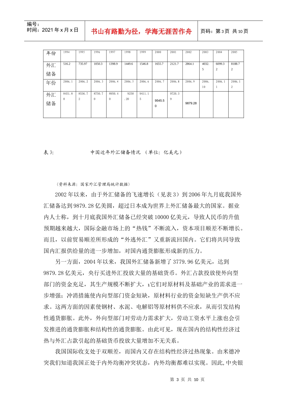 (简体)外汇占款对货币政策的影响_第3页
