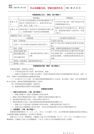 会计师考试税法资源税、车辆购置税和车船税法、契税和印花税要点