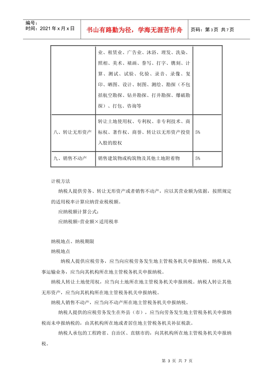 营业税纳税指南_第3页