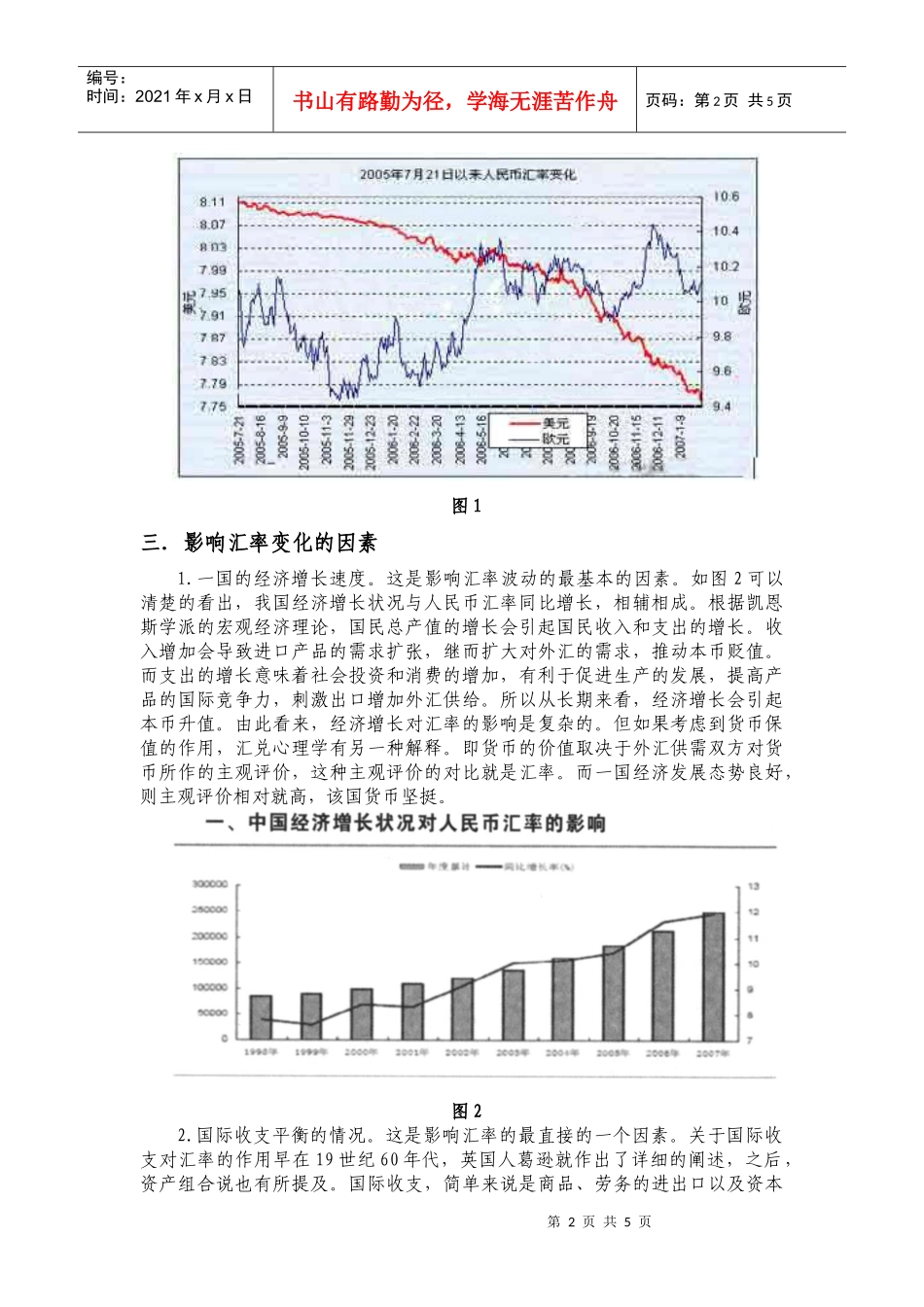 人民币汇率变化及其影响_第2页