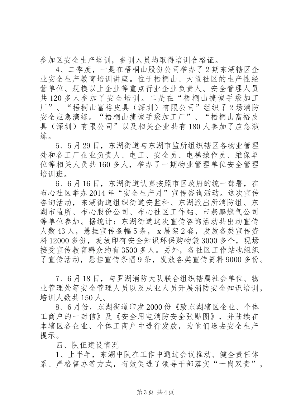 街道安监中队上半年安全生产执法监察工作报告_第3页