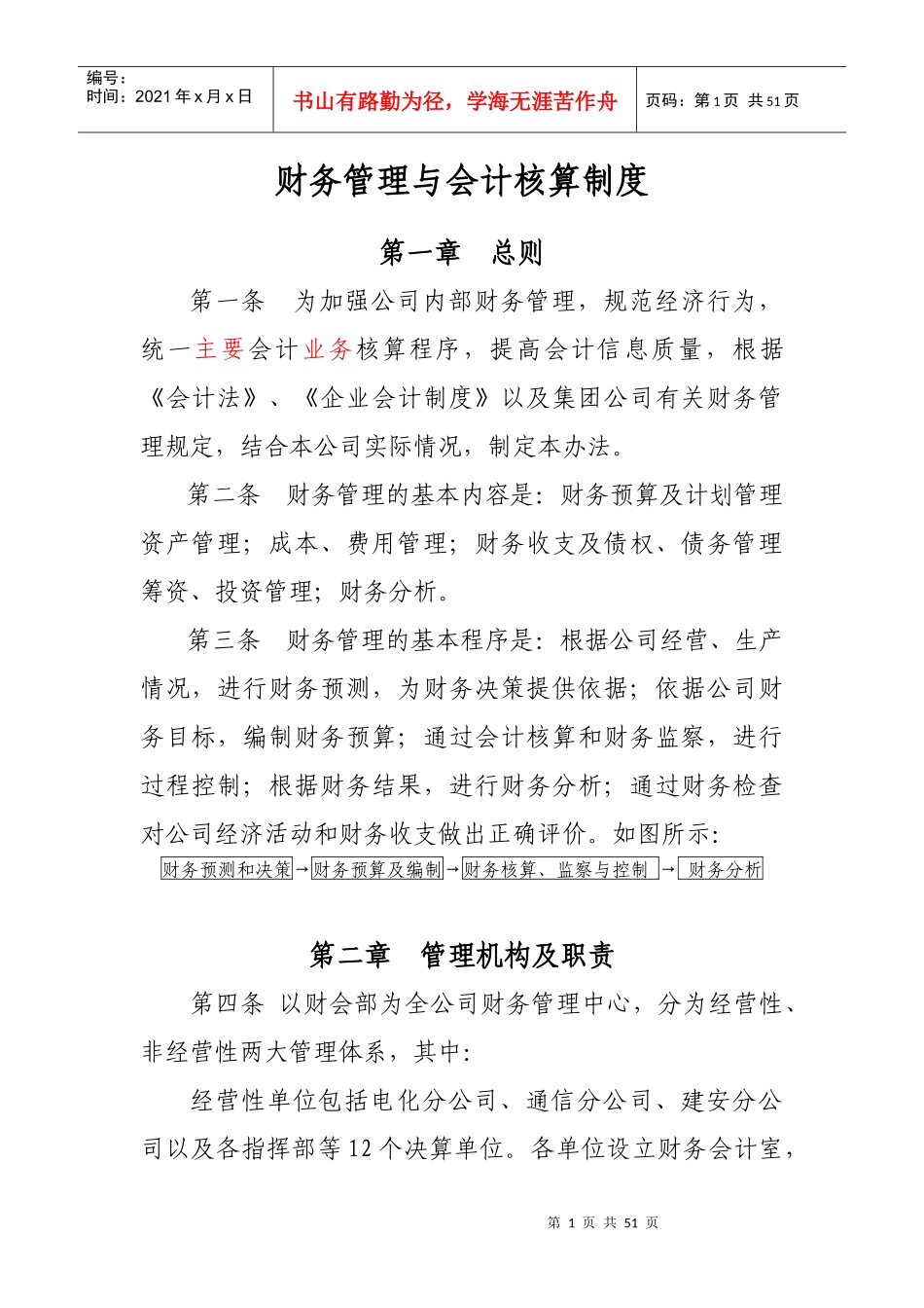 企业会计核算制度的相关知识_第1页