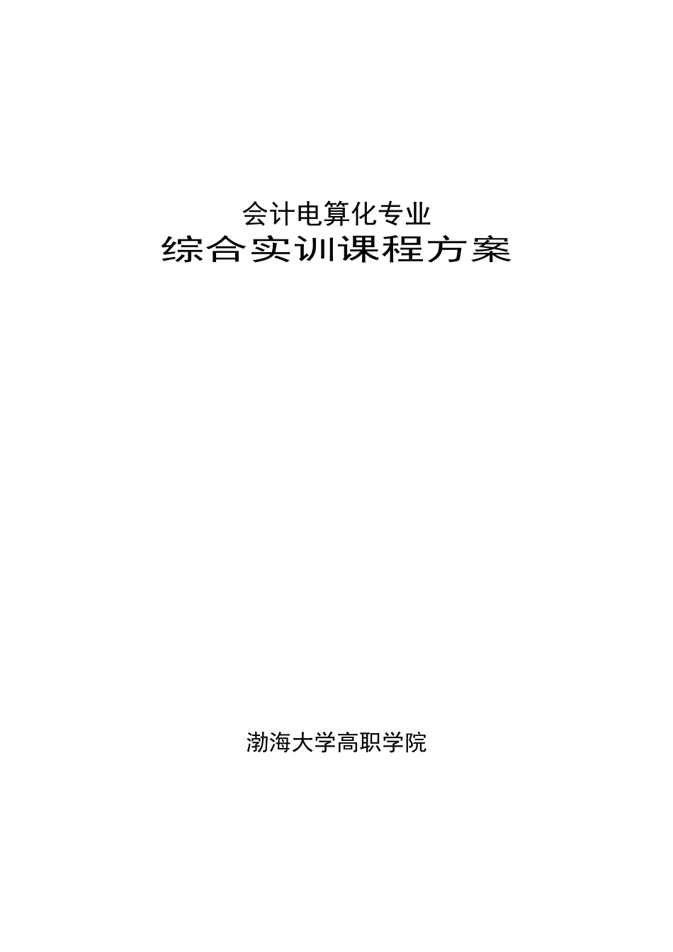 会计电算化专业_第1页