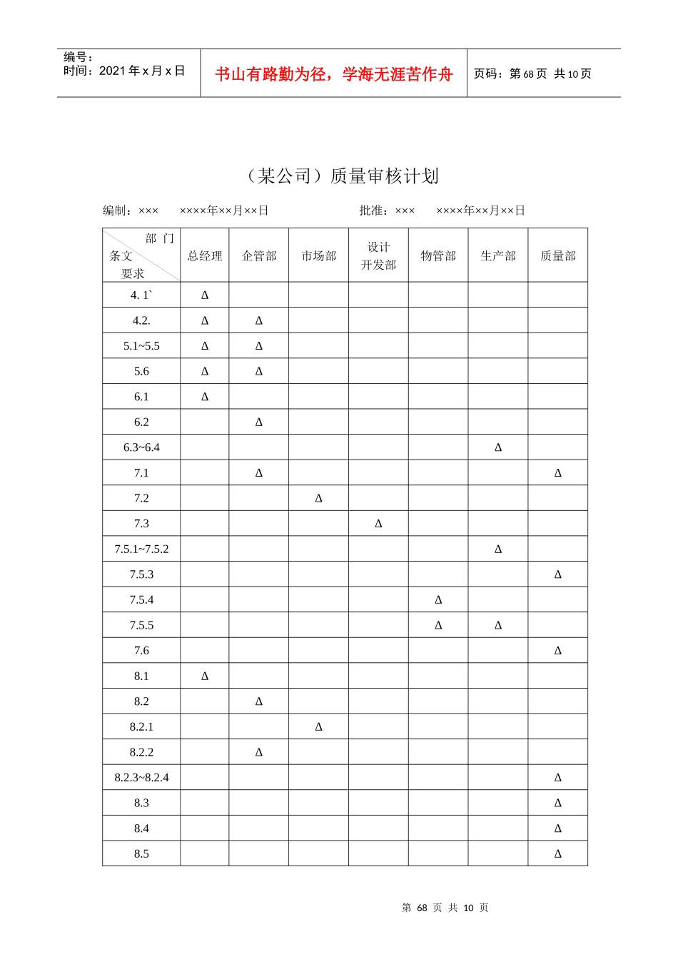 4-内审教材表单_第1页