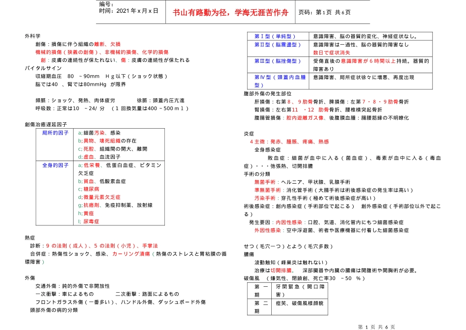 创伤损伤伴组织离断_第1页