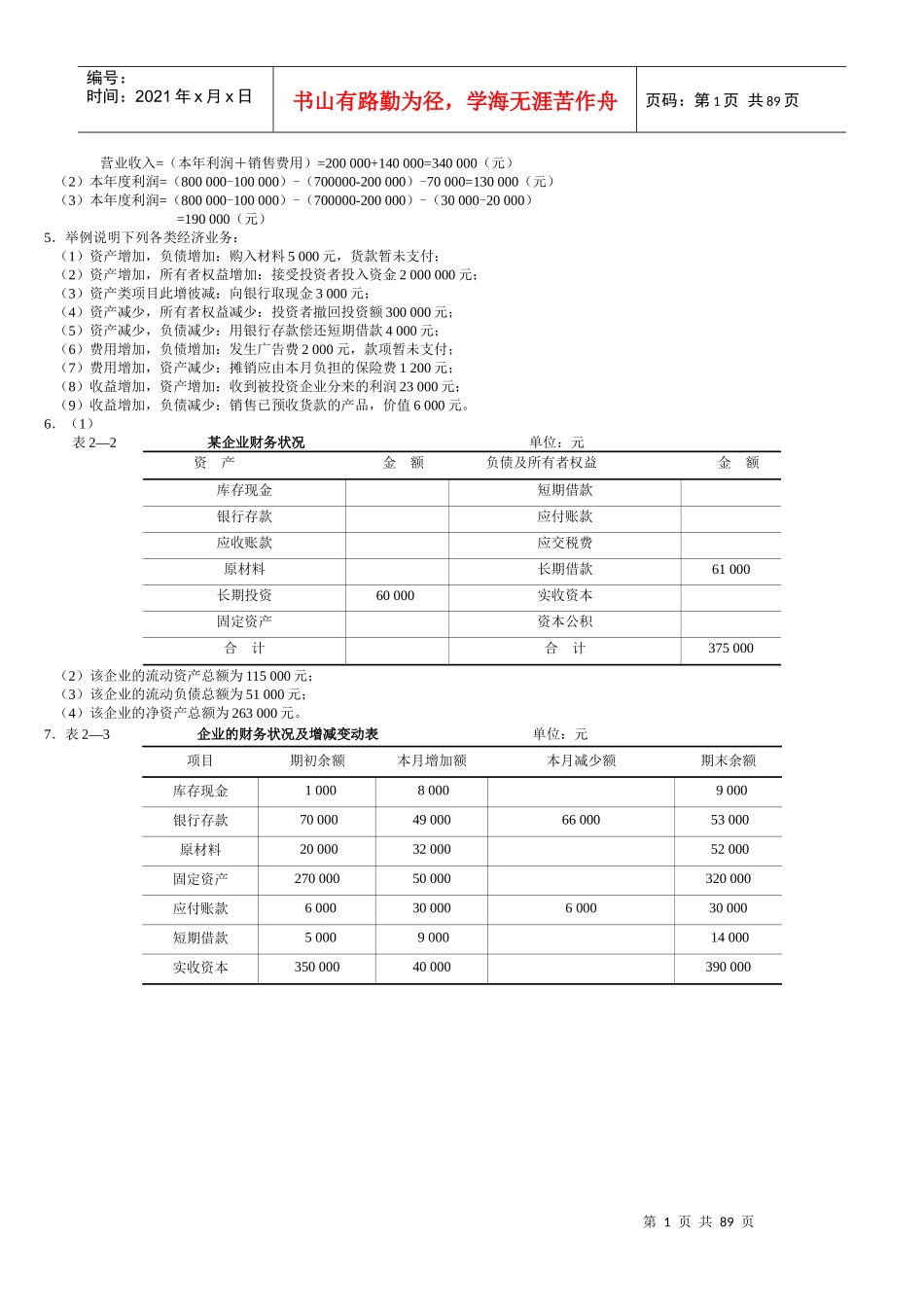 基础会计习题与案例(第二版)(陈文铭)_第2页