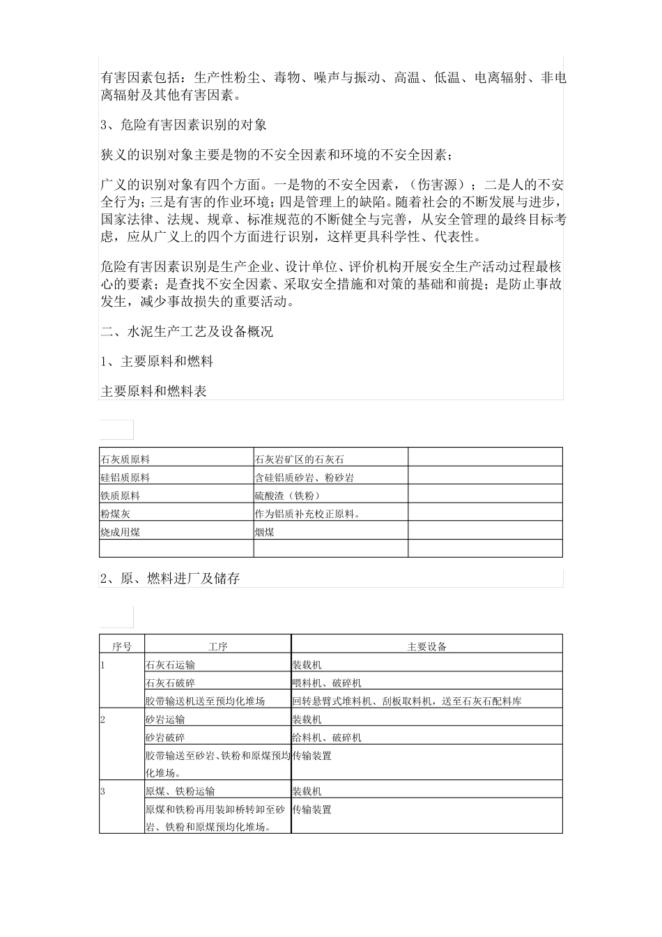 水泥行业生产过程主要危险有害因素识别及其监控管理_第2页