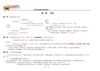 财务管理学习资料